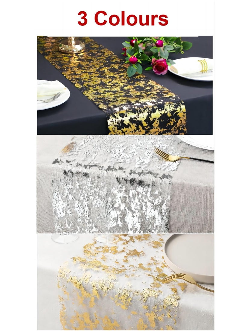 28cm*900cm Luxurious Hollow Fabric Can Be Used For Tablecloths Placemats, Party Decorations, Wedding Decorations For Photos, Home Decorations, Gift Packaging