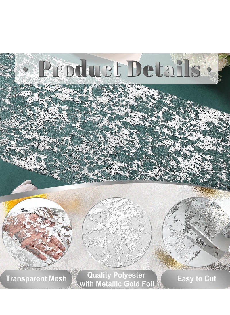 28cm*900cm Luxurious Hollow Fabric Can Be Used For Tablecloths Placemats, Party Decorations, Wedding Decorations For Photos, Home Decorations, Gift Packaging