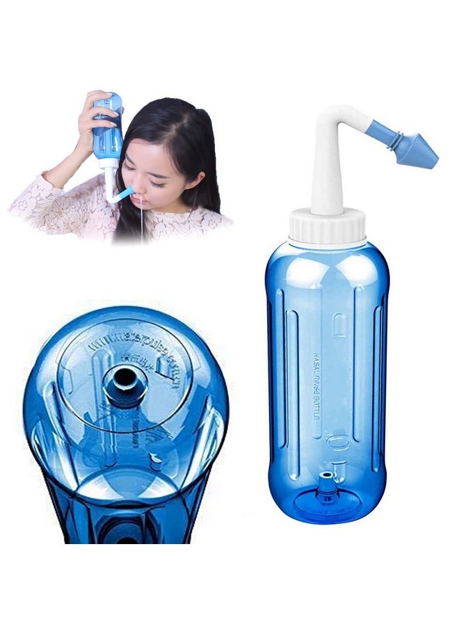 500Ml Neti Pot - Nose Wash System With Waterpulse - Nose Cleaner With Sinus Nasal Pressure - Neti Pots For Sinus - Jal Neti For Adults Children Nose Care. (500 Ml)