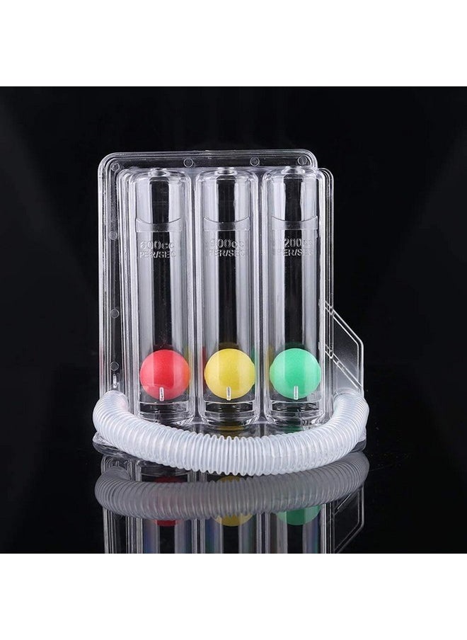 Respirometer 3 Ball Lung Exerciser Respiratory Exerciser Spirometer