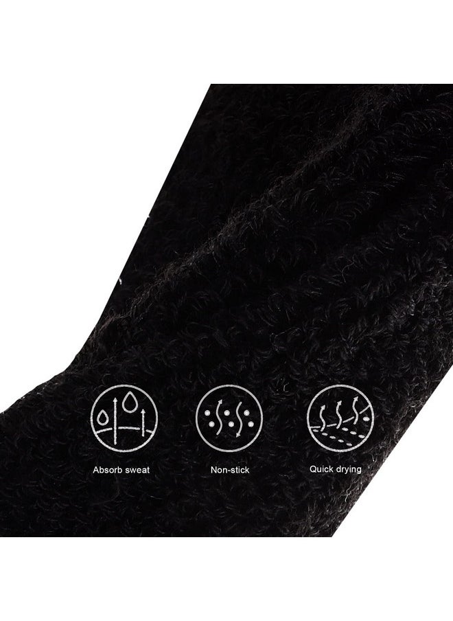 Workout Headbands Women 12Pcs Cotton Non Slip Headbands 2 Inch Wide Soft Sweat Wicking Stretchy Headband For Men Sports Yoga Running