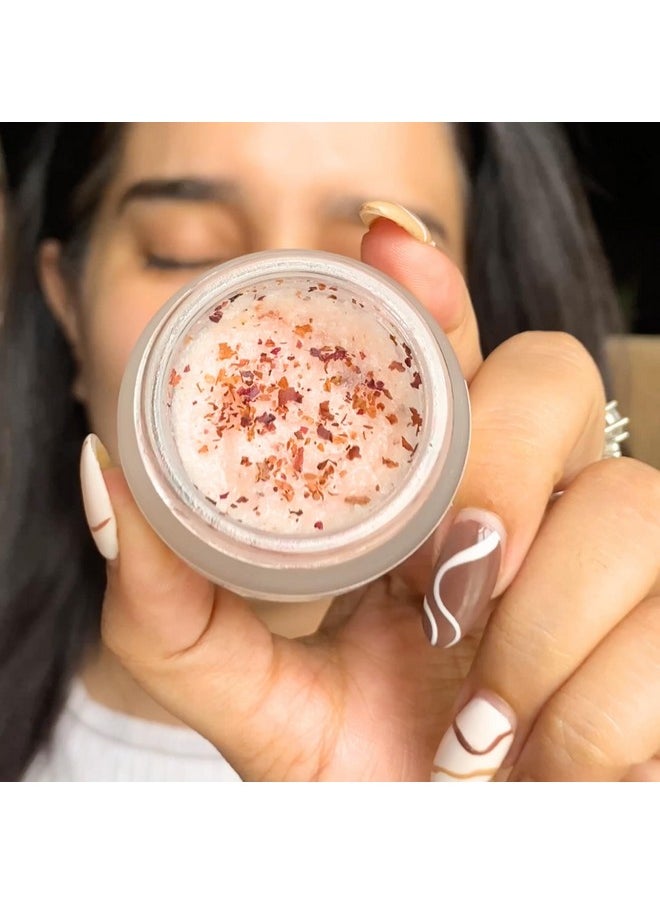 Rose Lip Scrub For Dark Lips Remover, Lip Bright, Smoky Lips Removal, Lip Exfoliator For Dark Lips, Women/Men (15G)