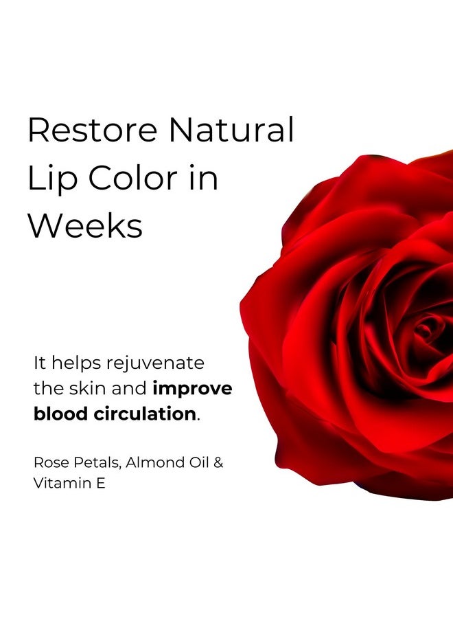 Rose Lip Scrub For Dark Lips Remover, Lip Bright, Smoky Lips Removal, Lip Exfoliator For Dark Lips, Women/Men (15G)