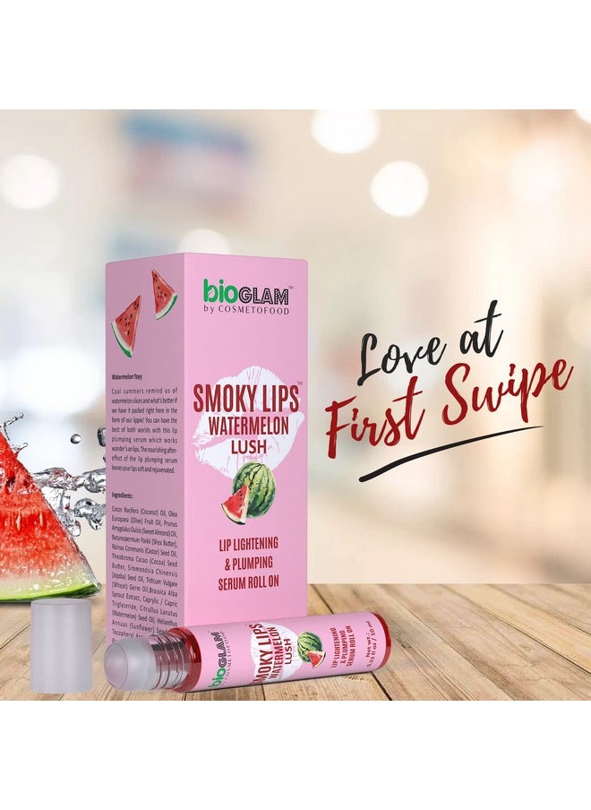 Bioglam Smoky Lips Watermelon Range With Lip Scrub | Lip Roll-On | Lip Mask For Perfect Lip Colour & Nourishment, 40G