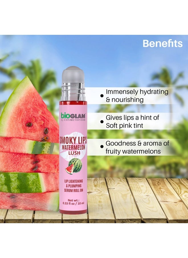 Bioglam Smoky Lips Watermelon Range With Lip Scrub | Lip Roll-On | Lip Mask For Perfect Lip Colour & Nourishment, 40G