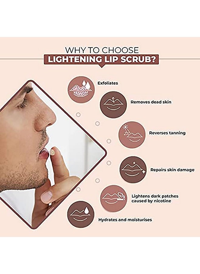 Lip Care Combo With Lip Scrub & Lip Balm For Dry & Chapped Lips | Lightening & Brightening Dark Lips | For Soft, Supple & Damaged Lips - 14Gm
