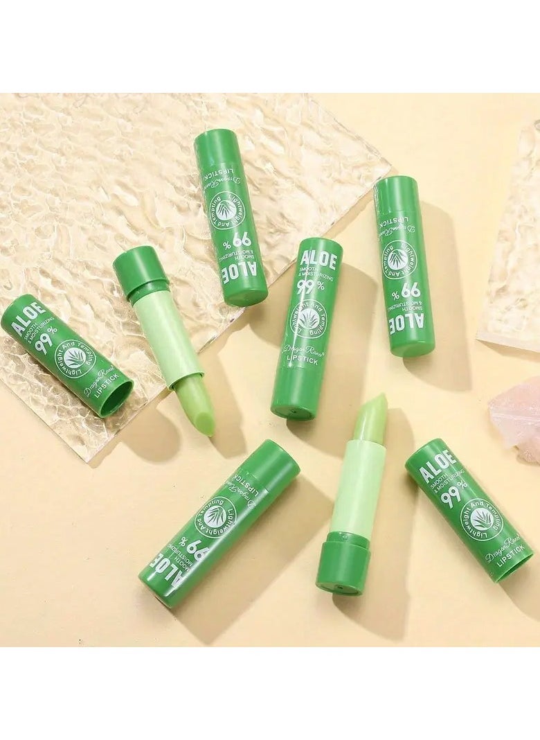 12Pcs Color Changing Lip Balm Set Box Moisturizing And Nourishing Temperature Changing Aloe Lipstick with Plant Squalane