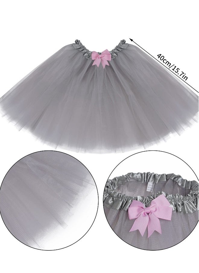 Elephant Costume Kit for Kids, Elephant Ears Headband Bow Tie Tail Tutu Skirt Costume, Suitable for Birthday, Cosplay Dress Up Party Decorations