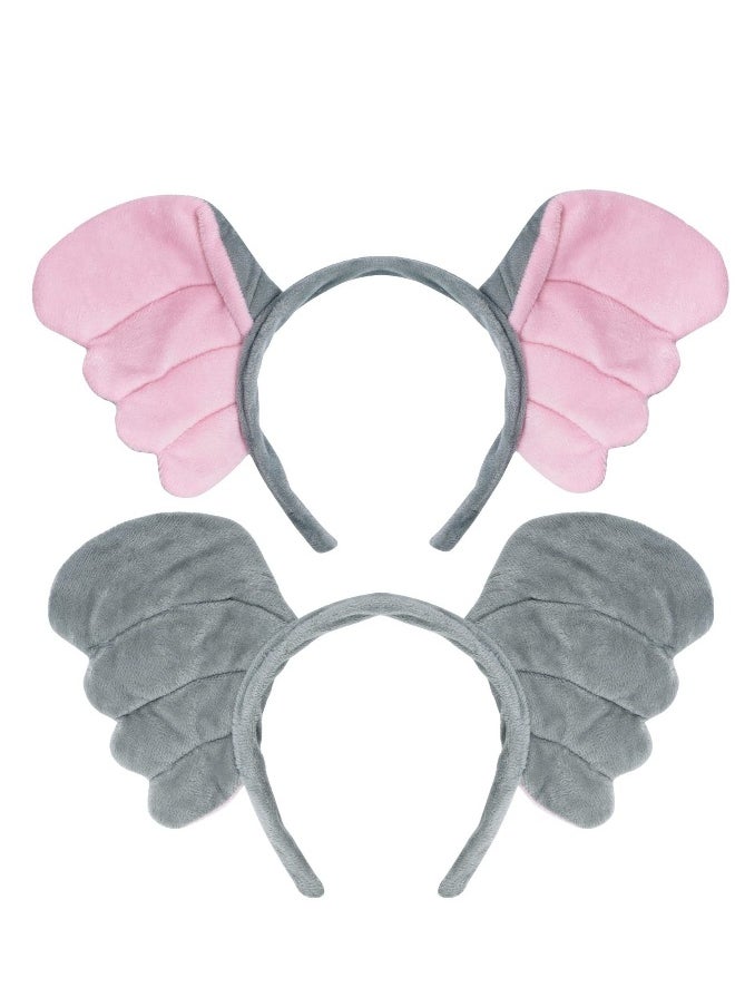 Elephant Costume Kit for Kids, Elephant Ears Headband Bow Tie Tail Tutu Skirt Costume, Suitable for Birthday, Cosplay Dress Up Party Decorations