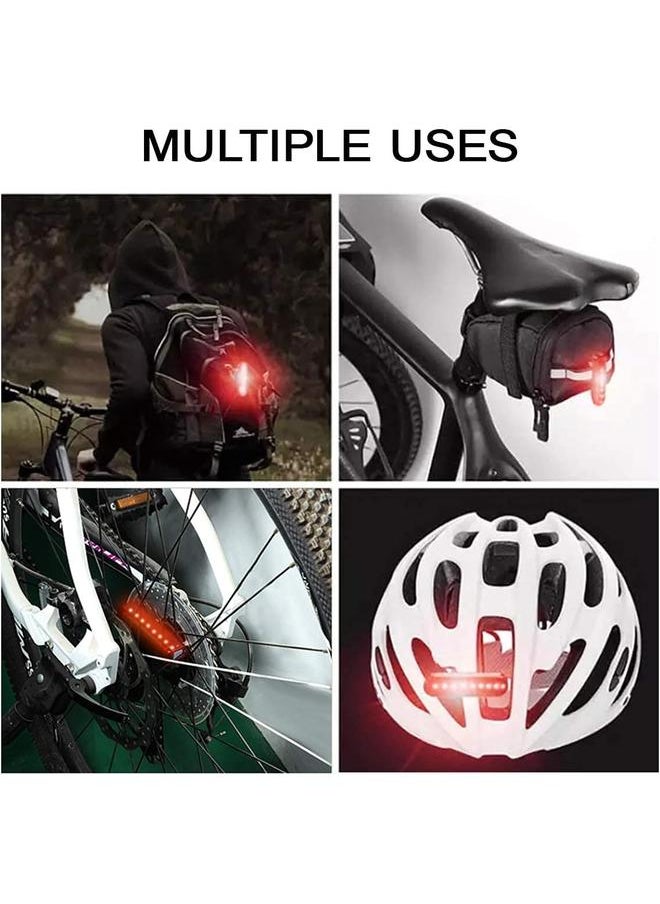 USB Rechargeable Bike Tail Light 2 Pack,1200mAh Runtime 50 Hours,Ultra Bright LED Bike Rear Light,5 Light Mode Options,IPX5 Waterproof(2 USB Cables Included)