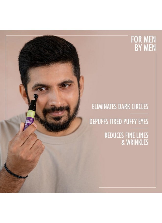 Under Eye Gel | Eliminates Dark Circles And Depuffs | With Moonseed And Probiotics | Inbuilt Cooling Massage Rollear | 15Gm