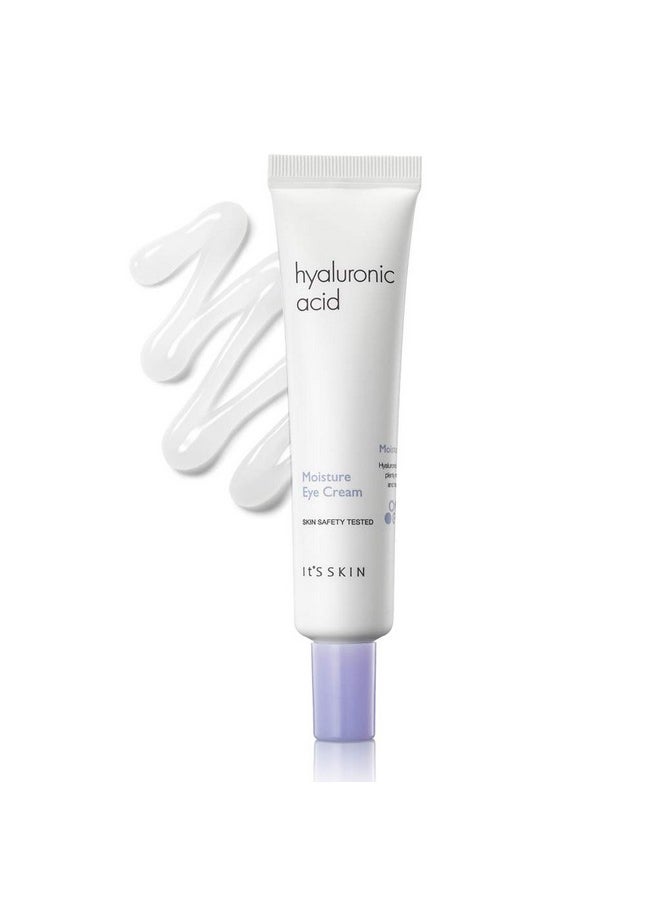 Hyaluronic Acid Moisture Eye Cream | Moisturizing & Anti-Wrinkle Eye Treatment Moisturizer | Puffy Eyes & Dark Circles | Soothing & Revitalizing 30Ml