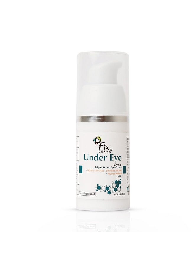 Under Eye Cream | For Dark Circles| Controls Puffiness | Diminishes Under Eye Ageing | Prevents Fine Lines | Sooths Under Eye| Youthful Eyes | Safe & Effective Cream| Paraben Free- 15G