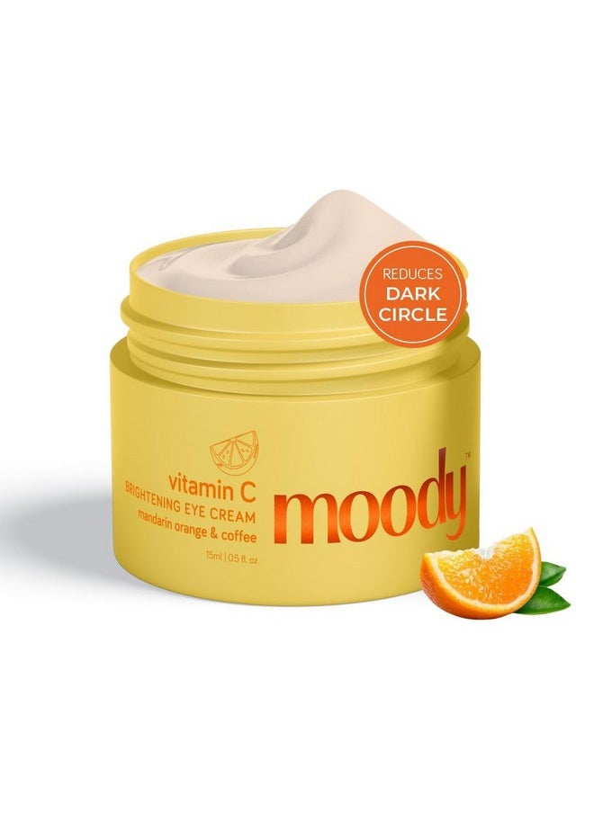 Vitamin C Brightening Under Eye Cream With Niacinamide, Caffeine For Dark Circles, Puffiness & Fine Lines | 94% Users Saw Reduced Dark Circles | 100% Vegan-For Women & Men
