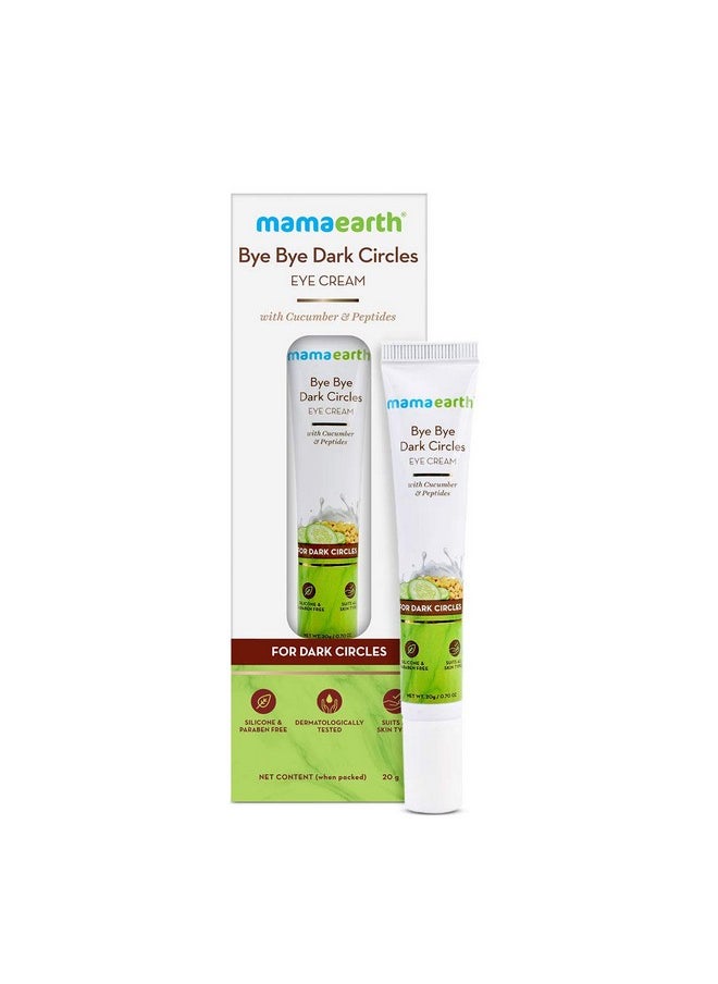 Bye Bye Dark Circle Eye Cream With Cucumber For Dark Circles, 20G