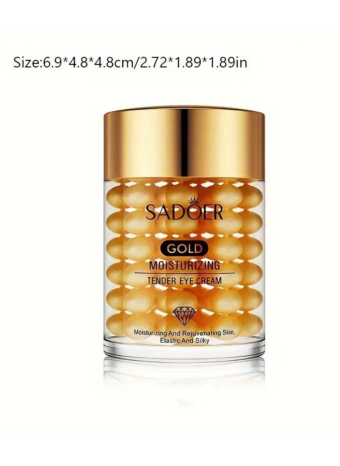 Golden Moisturizing Tender Eye Cream, Moisturizing & Refining Pores, Firming Under Eye Skin, Contains Pure Natural Ingredients Effective Fine Lines, Eye Bag, Dark Circles And