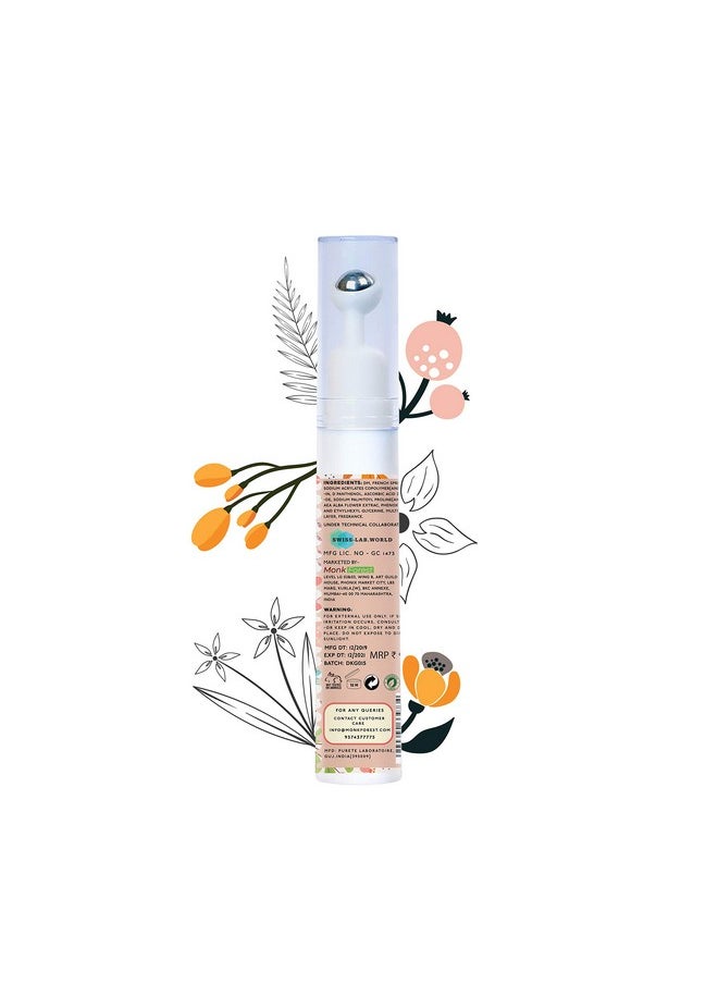 Under Eye Cream: 15Ml Roll-On For Dark Circles, Puffiness & Wrinkles - Cooling Massage Roller, All Skin Types