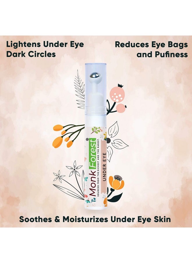 Under Eye Cream: 15Ml Roll-On For Dark Circles, Puffiness & Wrinkles - Cooling Massage Roller, All Skin Types