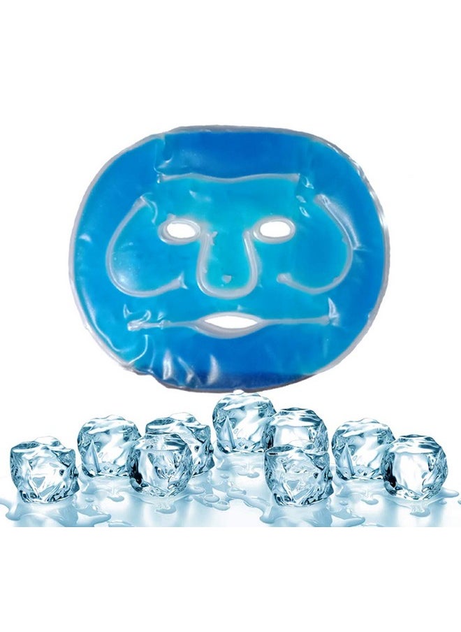 Anti-Fatigue Cooling Gel Face & Eye Mask With Strap | Facial Skin Refresh Face Shaping Mask (Set Of 3)