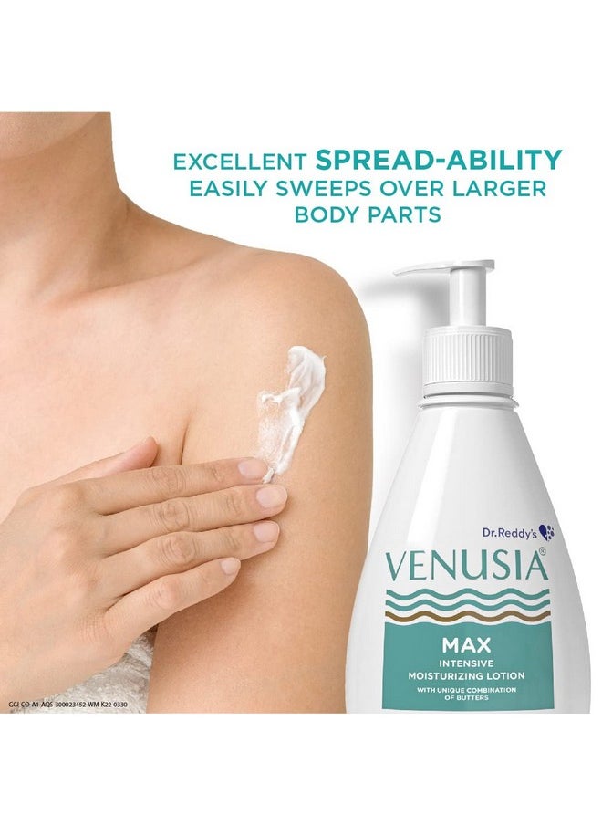 Dr. Reddy Venusia Max Intensive Moisturizing Lotion, Repairs Dry Skin, Soft And Smooth, Moisturized And Hydrated Skin For Up To 12 Hours- 300Gm