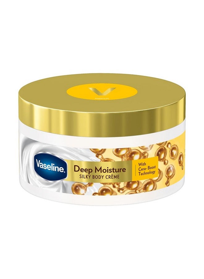 Deep Moisture Silky Body Creme, 180 G. With Cera-Boost Technology For Silky Smooth Skin