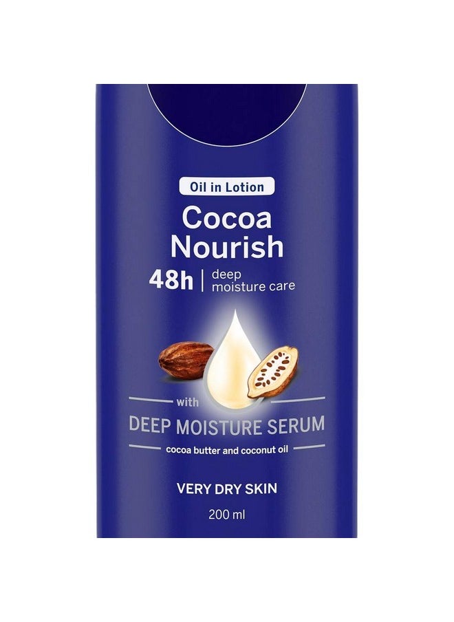 Cocoa Nourish Oil In Lotion, Pack Of 3 (200Ml, Dry Skin)