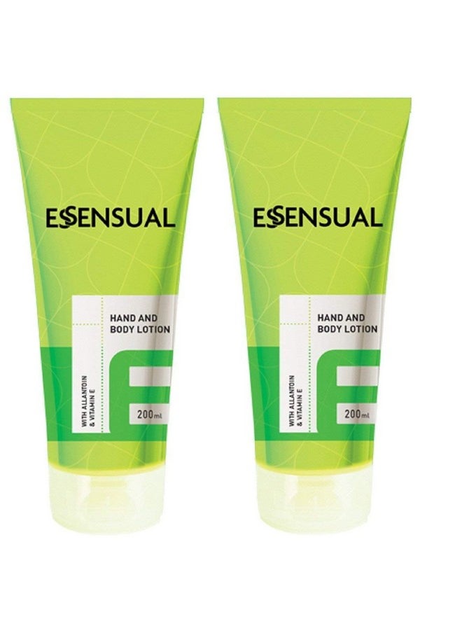 Essensual Hand And Body Lotion With Allantoin And Vitamin E 200Ml (Pack Of 2)