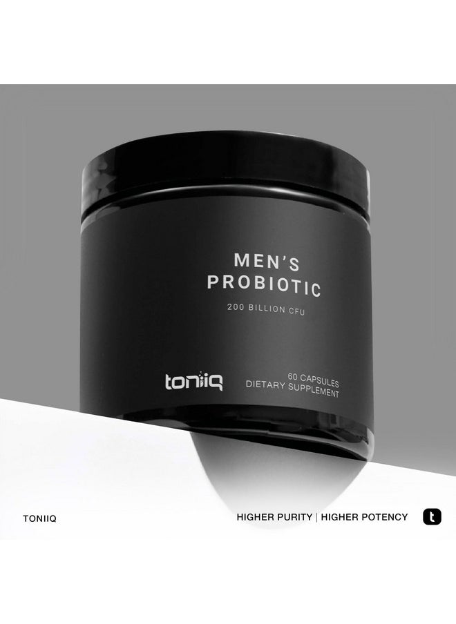 Ultra High Potency Probiotics for Men - 200 Billion CFU & 20 Strains - Third Party Tested - Made in a GMP-Certified Facility - Prebiotics & Probiotics for Digestive and Immune Health - 60 Veggie Caps