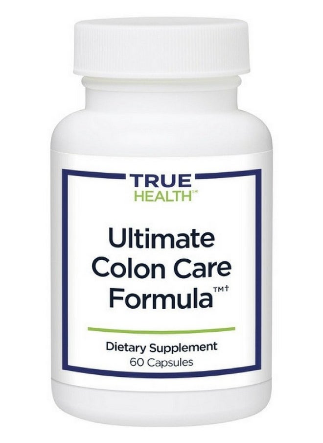 True Health Ultimate Colon Care Formula | Digestive Support, Softens Stool, Reduce Gas & Bloating (60 Capsules)