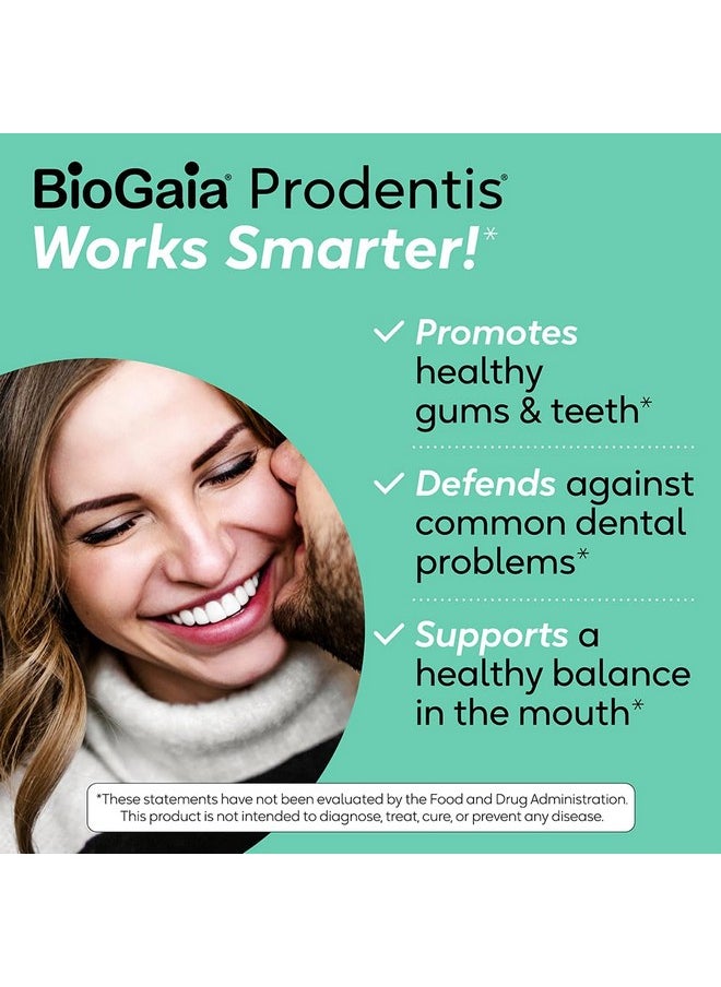 BioGaia Prodentis 3-Pack | Dental Probiotic Lozenges | Promote Healthy Gums & Teeth | Defend Against Dental Problems | Replenish Oral Microbiome | Improve Oral Health | Mint Flavor | 90 Day Supply