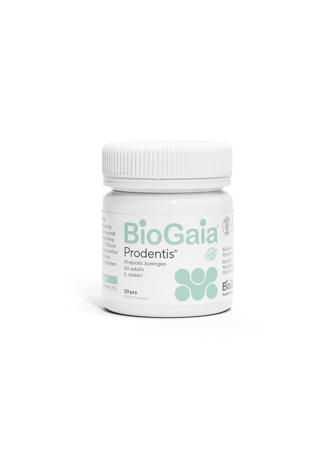 BioGaia Prodentis | Dental Probiotic Lozenges | Promotes Healthy Gums & Teeth | Defends Against Dental Problems | Replenishes Oral Microbiome | Improves Oral Health | Mint Flavor | 30 Day Supply