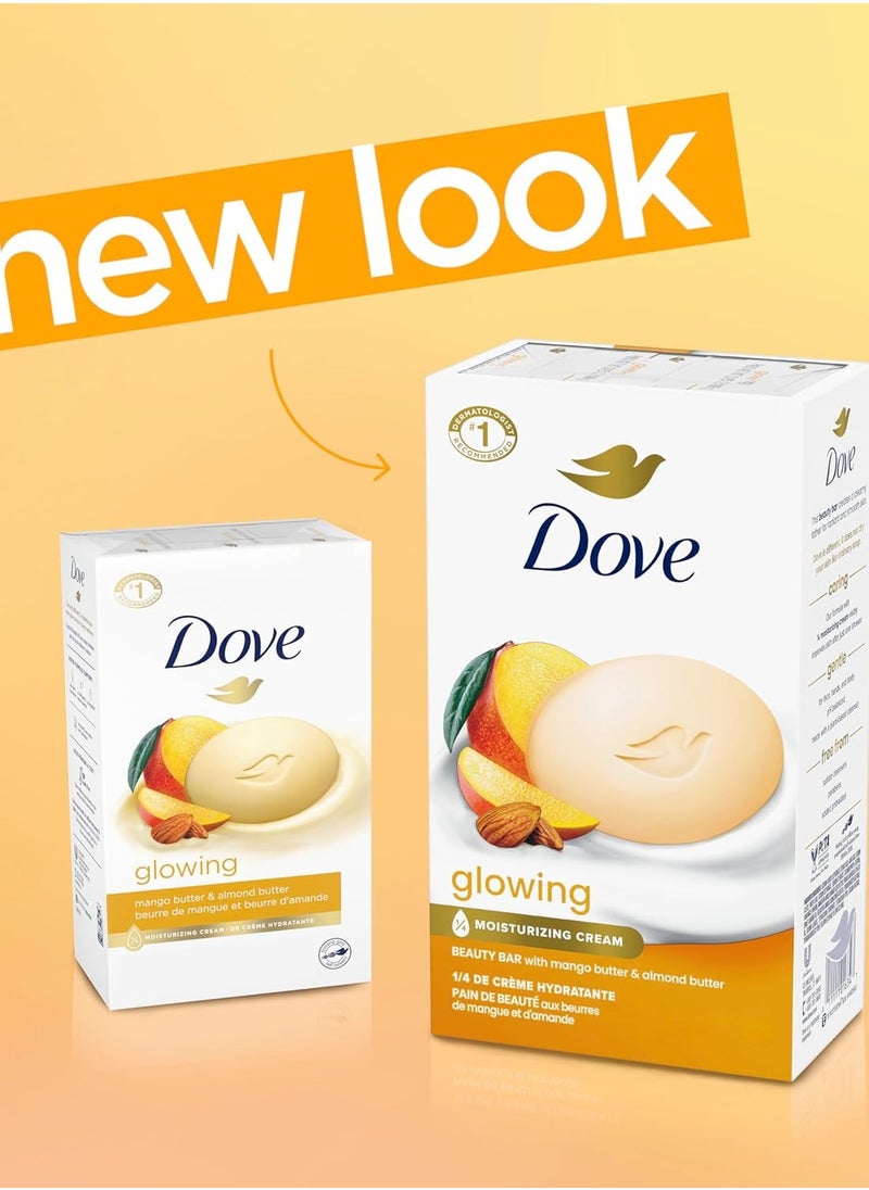 Dove Beauty bar soap pack of 6 (Mango Butter & Almond Butter)