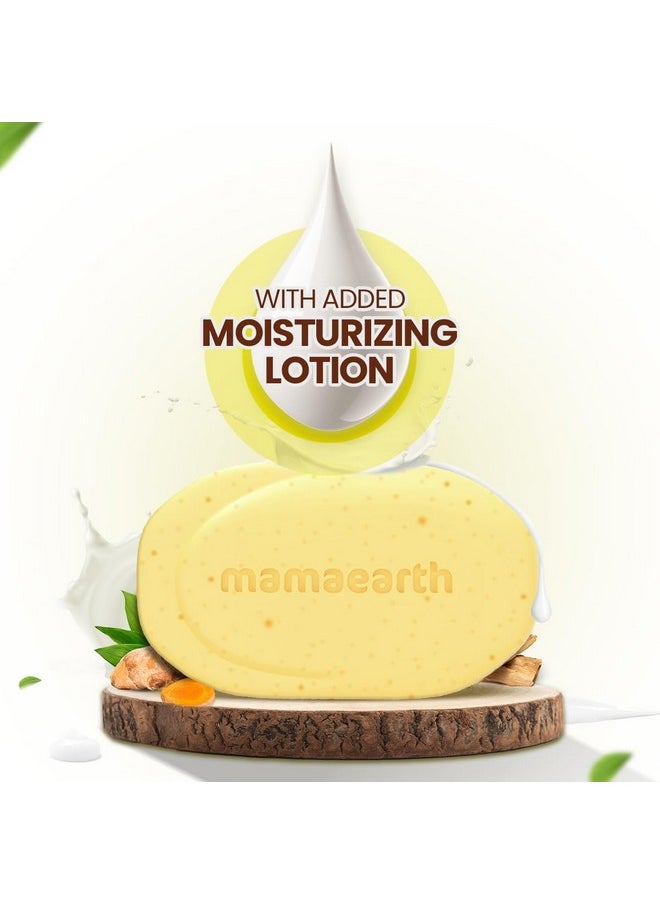 Ubtan Moisturizing Lotion Soap 125 G (Pack Of 4) | Removes Tan | Benefits Of Lotion In A Soap | Gently Exfoliates & Deeply Cleanses | Nourishes Dry Skin | Non Drying | Grade 1 Soap