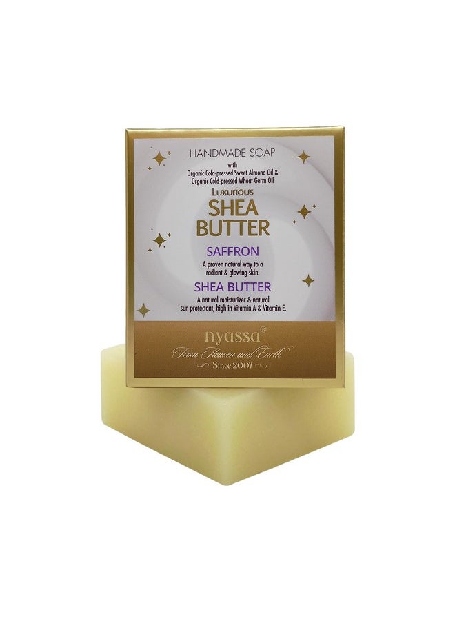 Shea Butter Natural Bathing Soap| Saffron And Honey| For All Skin Type | 150 Gm