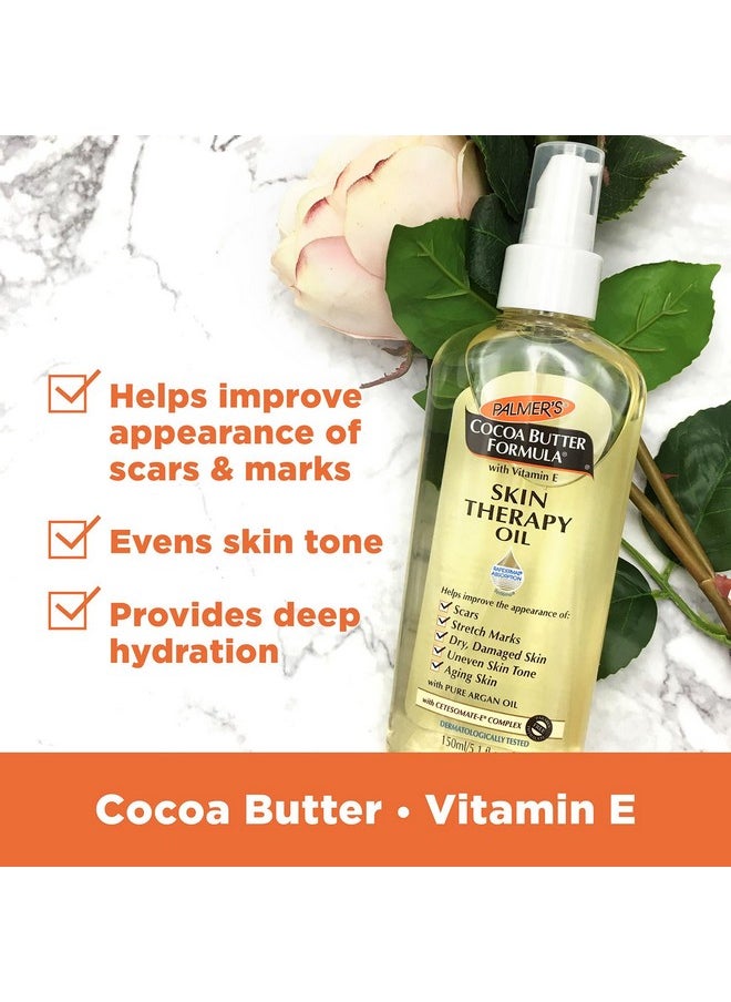 Cocoa Butter Skin Therapy Oil For Scars, Stretch Marks, Uneven Skin Tone & Ageing Skin - 150Ml