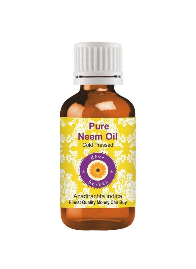 Pure Neem Oil (Azadirachta Indica) Cold Pressed 100Ml