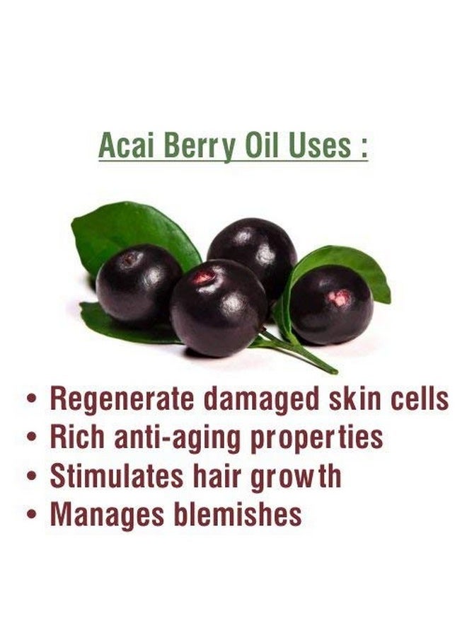 Acai Berry Oil 100% Natural Pure Undiluted Uncut Carrier Oil 30Ml