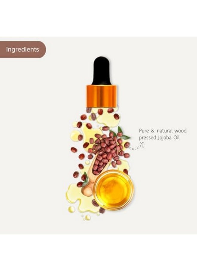 Jojoba Oil For Hair & Skin | 100% Pure & Natural Wood Pressed | Enriched With Vitamin Minerals & Fatty Acids -30 Ml