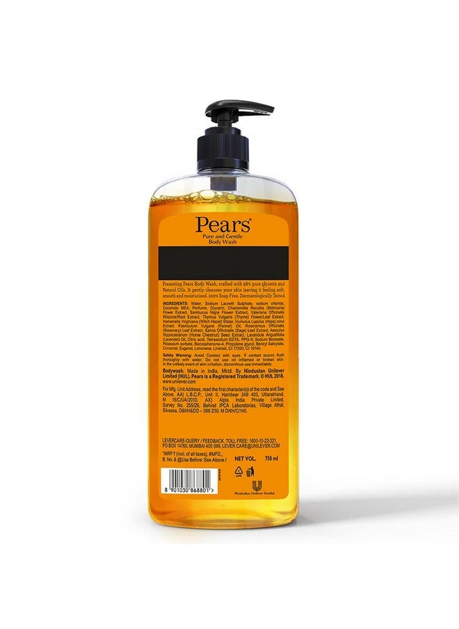 Pure & Gentle Shower Gel Supersaver Xl Pump Bottle With 98% Pure Glycerine, 100% Soap Free And No Parabens, 750 Ml