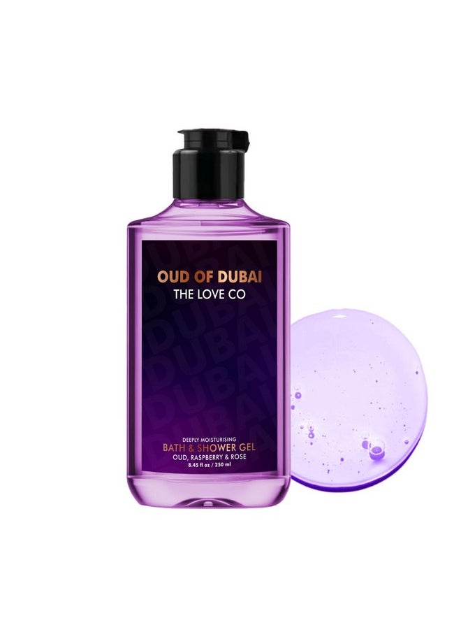 Oud Of Dubai Luxury Body Wash Shower Gel 250Ml | Refreshing & Hydrating Formula | Unisex Bath & Body Wash For Men & Women | Vegan & Paraben Free