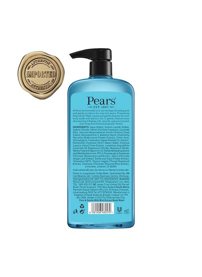 Pure & Gentle Body Wash With Mint Extract, 750 Ml