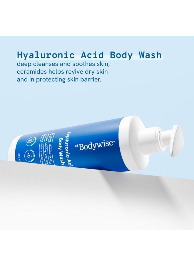 Hyaluronic Acid Body Wash With Aloe Vera Extract | Deep Cleanses Skin & Provides Intense Hydration To Skin| Gentle And Suitable For All Skin Types | 250Ml