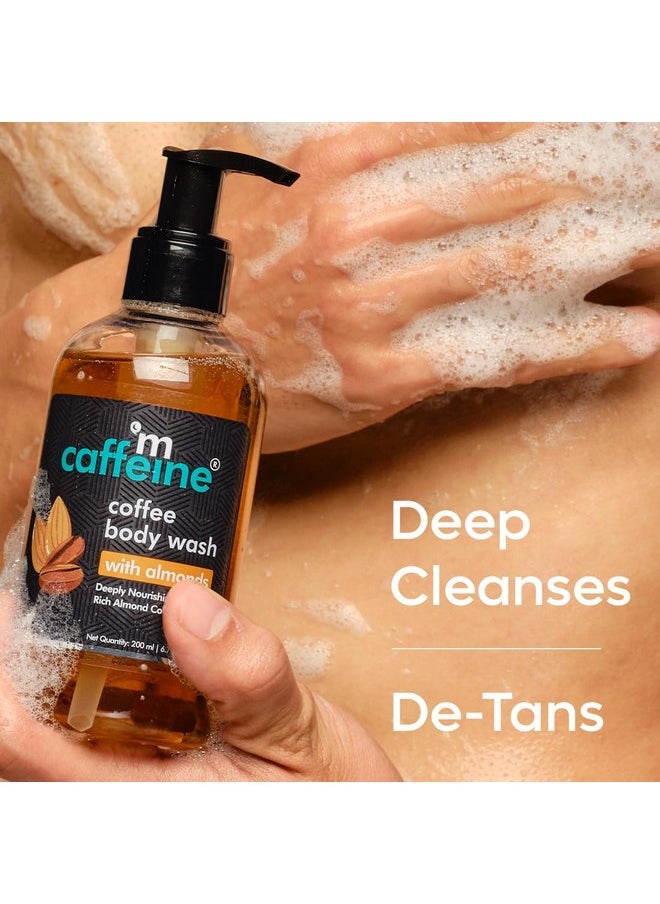 Coffee Body Washes For Men & Women| For Tan Removal & Deep Cleansing | Assorted Value Pack Combo | Contains 3 Shower Gels In Energizing Aroma Of Berry, Almond & Cocoa | Pack Of 3 | 600Ml
