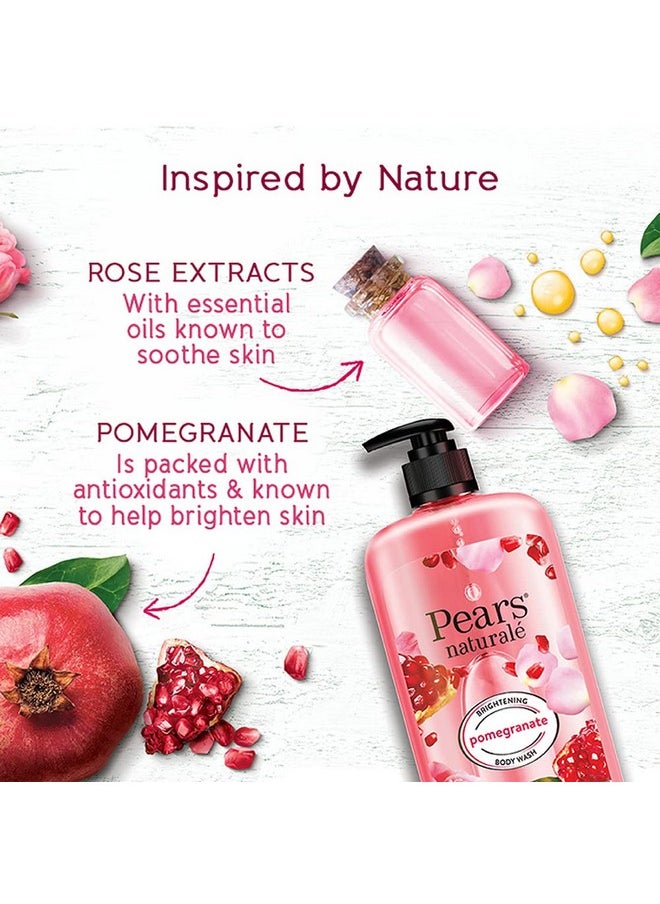 Naturale Brightening Pomegranate Bodywash With Glycerine, Paraben Free, Soap Free, Eco Friendly, Dermatologically Tested, 750 Ml