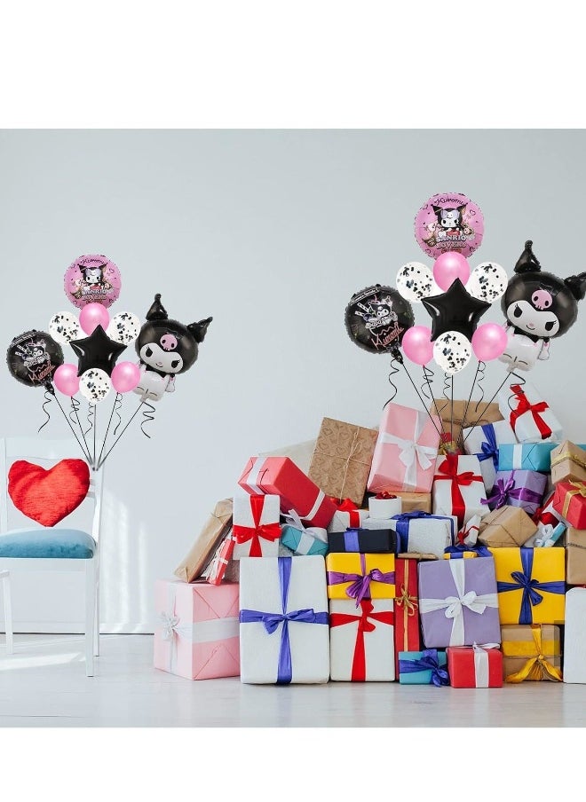 10Pcs lovely Anime Party Decoration Balloons,Aluminum Film Material Double Sided Balloons,Anime Theme Party Supplies,Kawaii Birthday Party Ballons