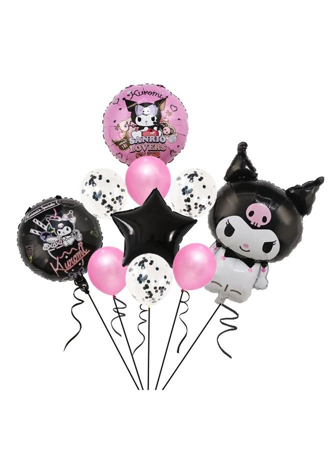 10Pcs lovely Anime Party Decoration Balloons,Aluminum Film Material Double Sided Balloons,Anime Theme Party Supplies,Kawaii Birthday Party Ballons