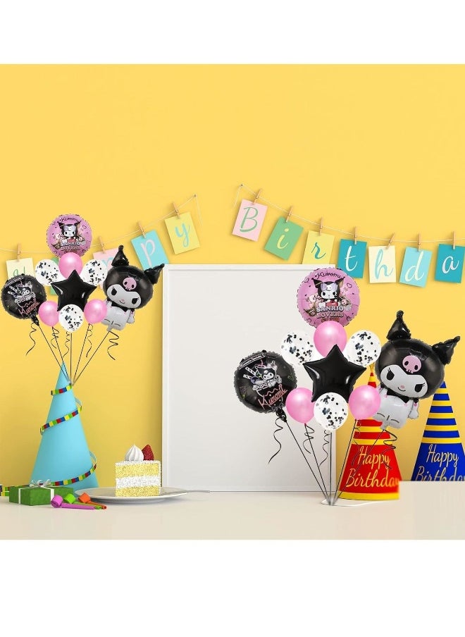 10Pcs lovely Anime Party Decoration Balloons,Aluminum Film Material Double Sided Balloons,Anime Theme Party Supplies,Kawaii Birthday Party Ballons