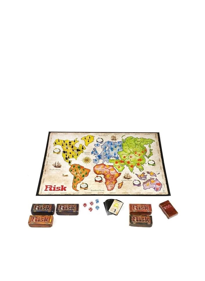 Risk Board Game-Ultimate Strategy Conquest with 300 Figures and 12 Secret Missions-Fun for Teens Adults and Family-Ages 10Plus-Ideal Gift