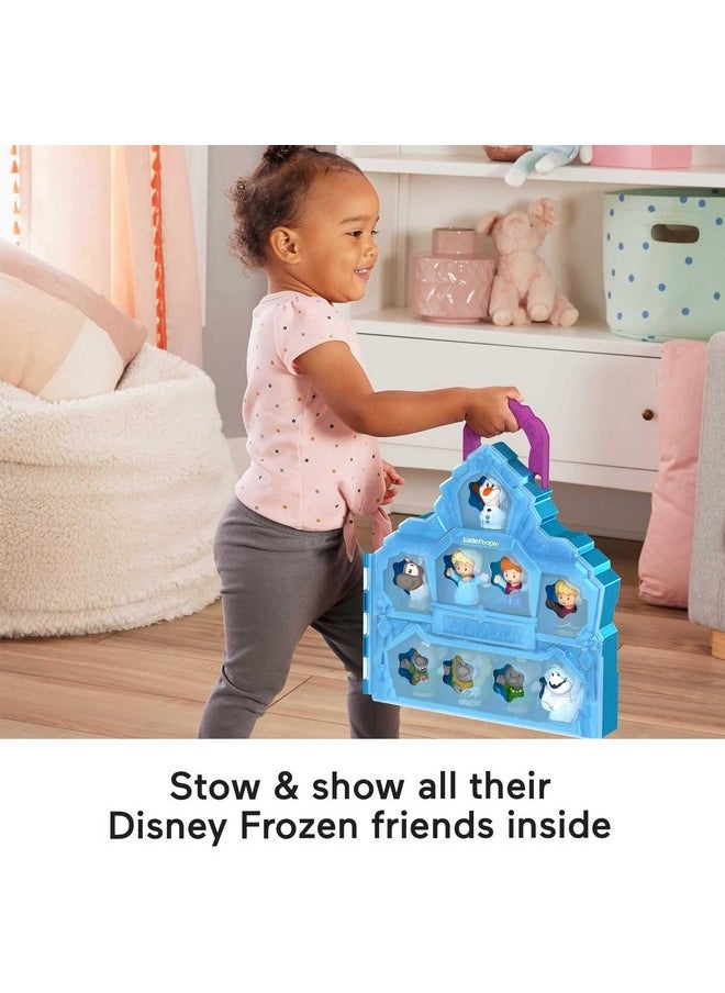 Little People Toddler Toy Disney Frozen Carry Along Castle Case Playset With Figures For Pretend Play Kids Ages 18+ Months