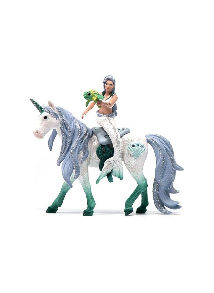 Schleich- Mermaid Riding on Sea Unicorn